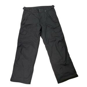 Polar Edge Mens Ski Snowboard Cargo Pants XL Black Insulated Waterproof Winter